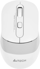 Мышь A4Tech Fstyler FG10S белый/серый оптическая 2000dpi silent беспров. USB для ноутбука 4but (FG10S WHITE)