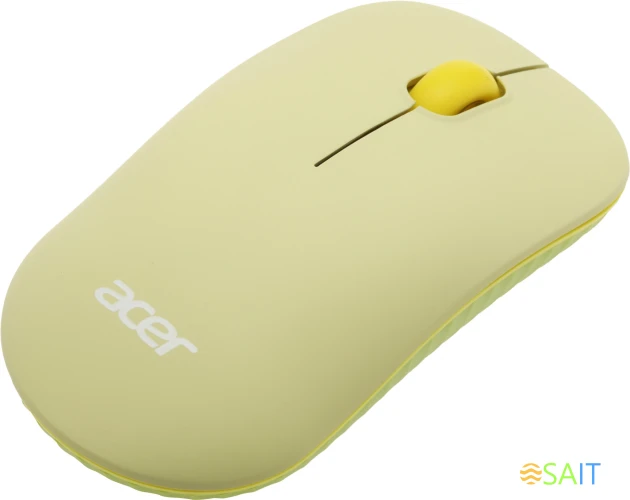 Клавиатура + мышь Acer OCC205 клав:зеленый/желтый мышь:зеленый/желтый USB беспроводная slim Multimedia (ZL.ACCEE.00E)