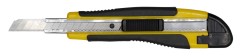 Нож канцелярский Silwerhof шир.лез.9мм фиксатор усиленный 2 сменных лезвия желтый/черный блистер