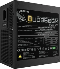 Блок питания Gigabyte ATX 850W GP-UD850GM PG5 V2 Gen.5 80+ gold (20+4pin) APFC 120mm fan 8xSATA Cab Manag RTL