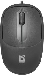 Мышь Defender Datum MS-980 черный оптическая 1000dpi USB для ноутбука 2but (52980)