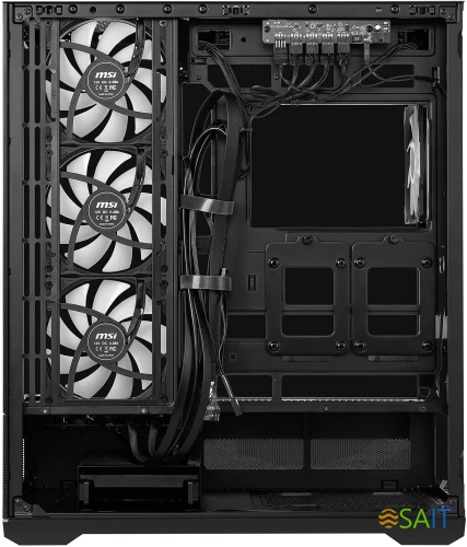 Корпус MSI MAG Pano 110R PZ черный без БП ATX 6x120mm 4x140mm 2xUSB3.0 audio AirDuct bott PSU