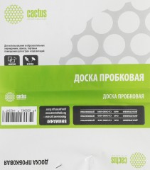 Доска пробковая Cactus CS-CWBD-30x45 пробковая коричневый 30x45см деревянная рама пробка