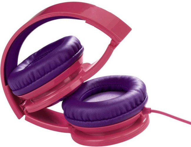 Наушники мониторные Hama Blink`n Kids 1.2м розовый проводные оголовье (00135664)