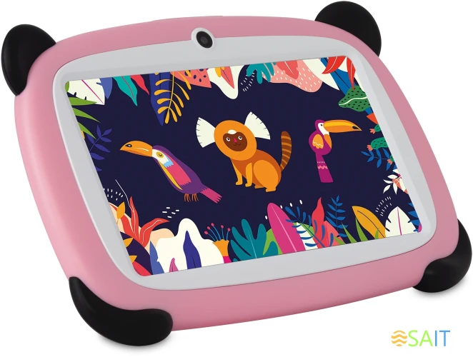 Планшет Digma Kids A7 SC9863A (1.6) 8C RAM2Gb ROM32Gb 7" IPS 1024x600 4G 1Sim Android 11.0 Go розовый 2Mpix 0.3Mpix BT WiFi microSD 128Gb 2800mAh