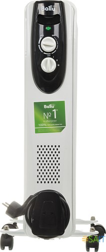 Радиатор масляный Ballu Classic BOH/CL-09WRN 2000Вт белый/черный