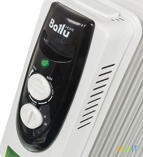 Радиатор масляный Ballu Classic BOH/CL-09WRN 2000Вт белый/черный