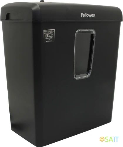 Шредер Fellowes PowerShred Р-30С черный (секр.P-4) фрагменты 6лист. 15лтр. скрепки скобы пл.карты