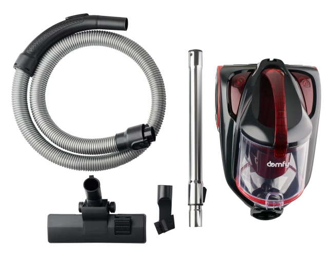 Пылесос Domfy DSC-VC704 2400Вт черный/красный
