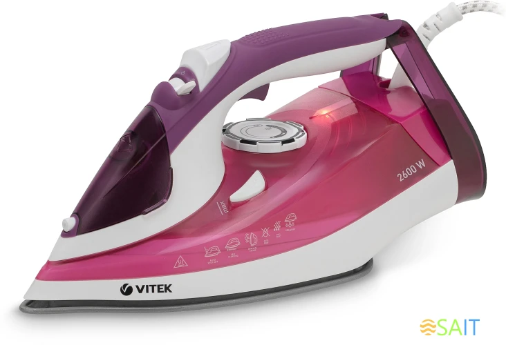 Утюг Vitek VT-8354 2600Вт фиолетовый/белый