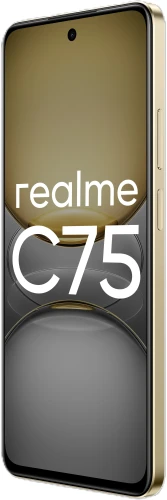 Смартфон Realme RMX3941 C75 128Gb 8Gb золотой моноблок 3G 4G 2Sim 6.72" 1080x2400 Android 14 50Mpix 802.11 a/b/g/n/ac NFC GPS GSM900/1800 GSM1900 A-GPS microSD max2048Gb