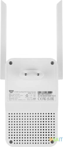Повторитель беспроводного сигнала Cudy RE1800 AX1800 10/100/1000BASE-TX/Wi-Fi белый
