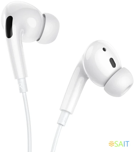 Гарнитура внутриканальные Hoco M1 Pro 1.2м белый проводные в ушной раковине