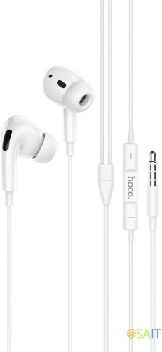 Гарнитура внутриканальные Hoco M1 Pro 1.2м белый проводные в ушной раковине