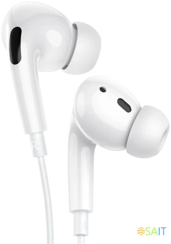 Гарнитура внутриканальные Hoco M1 Pro 1.2м белый проводные в ушной раковине