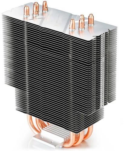 Устройство охлаждения(кулер) Deepcool Gammaxx 400 Blue Basic Soc-AM5/AM4/1200/1700/1851 черный 4-pin 18-30dB Al+Cu 130W 640gr Ret (DP-MCH4-GMX400P-BL)