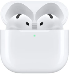 Гарнитура вкладыши Apple AirPods 4 A3050/A3053/A3058 белый беспроводные bluetooth в ушной раковине (MXP63HN/A)