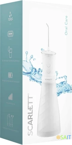 Ирригатор Scarlett SC-WF01 портатив. белый