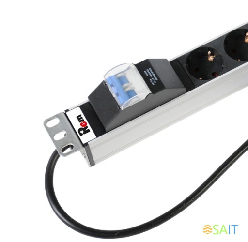 Блок распределения питания Rem R-16-7S-A-440-3 гор.размещ. 7xSchuko базовые 16A Schuko 3м