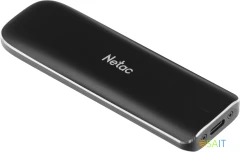 Накопитель SSD Netac USB-C 250Gb NT01ZX-250G-32BK ZX 1.8" черный