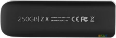 Накопитель SSD Netac USB-C 250Gb NT01ZX-250G-32BK ZX 1.8" черный