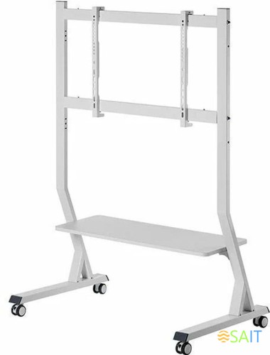 Подставка для телевизора Ultramounts UM306W белый 45"-90" макс.60кг напольный мобильный