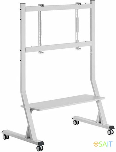 Подставка для телевизора Ultramounts UM306W белый 45"-90" макс.60кг напольный мобильный