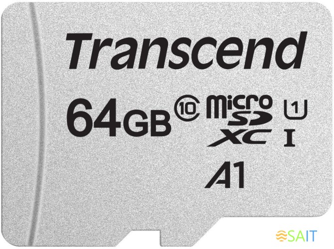 Флеш карта microSDXC 64GB Transcend TS64GUSD300S w/o adapter