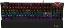 Клавиатура Оклик 935G RAGNAR механическая черный USB Multimedia for gamer LED (подставка для запястий)