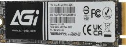 Накопитель SSD AGi PCIe 3.0 x4 512GB AGI512GIMAI298-CB AI298 M.2 2280