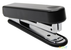 Комплект степлер+скобы Kw-Trio 05101F N10 (10листов) встроенный антистеплер ассорти 50скоб металл/пластик закрытый блистер