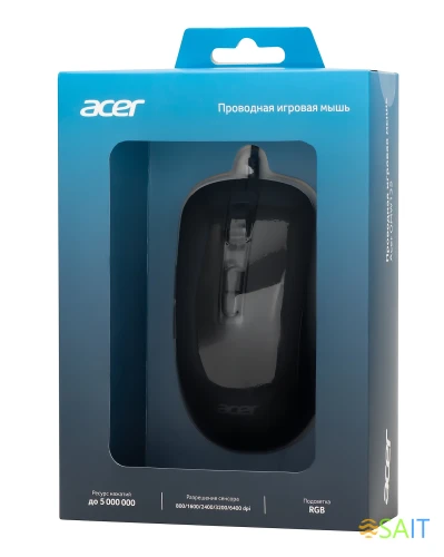 Мышь Acer OMW135 черный оптическая 3200dpi USB 6but (ZL.MCEEE.019)