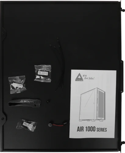 Корпус Montech Air 1000 Lite черный без БП ATX 1x120mm 3x140mm 1xUSB2.0 2xUSB3.0 audio bott PSU