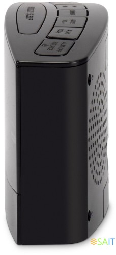 Радиобудильник Hyundai H-RCL238 черный LCD подсв:зеленая часы:цифровые FM