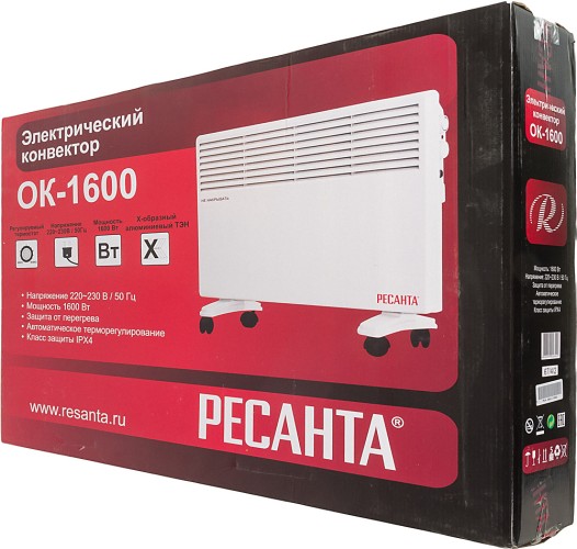 Конвектор Ресанта ОК-1600 1600Вт белый
