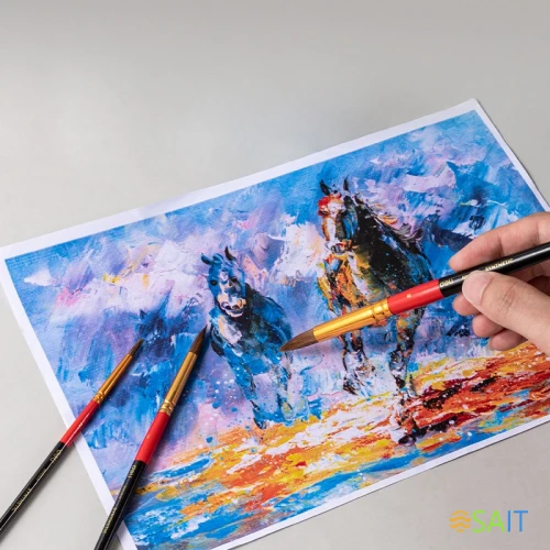 Набор кистей Deli EC405 пони круг. (наб.3шт) пони круг.№2,5,8