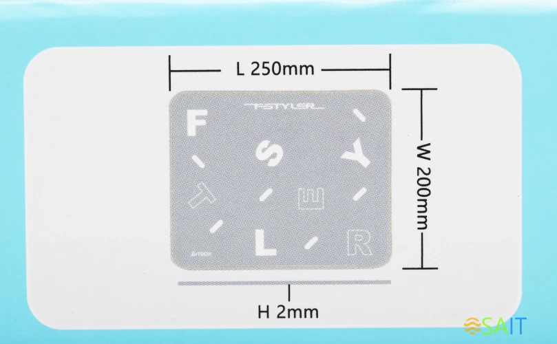 Коврик для мыши A4Tech FStyler FP25 Мини серый/белый 250x200x2мм (FP25 SILVER)