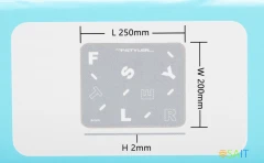 Коврик для мыши A4Tech FStyler FP25 Мини серый/белый 250x200x2мм (FP25 SILVER)