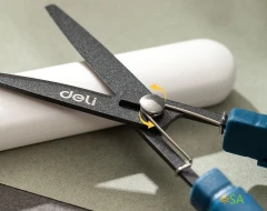 Ножницы Deli EZ508BLUE EZ508 Linfini бытовые 125мм ручки пластиковые сталь синий блистер