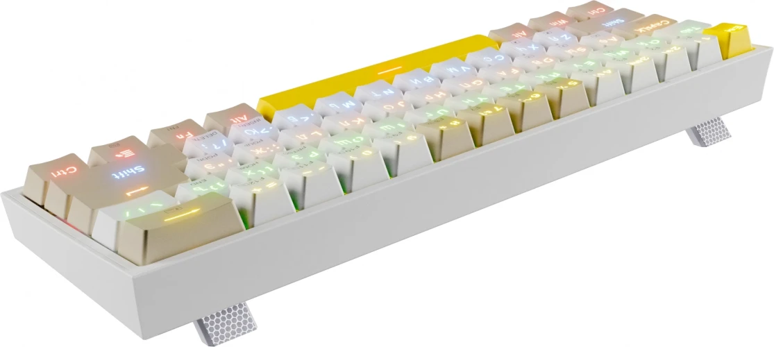 Клавиатура Redragon Fizz механическая белый USB Multimedia for gamer LED (72597) кабель 1.8м