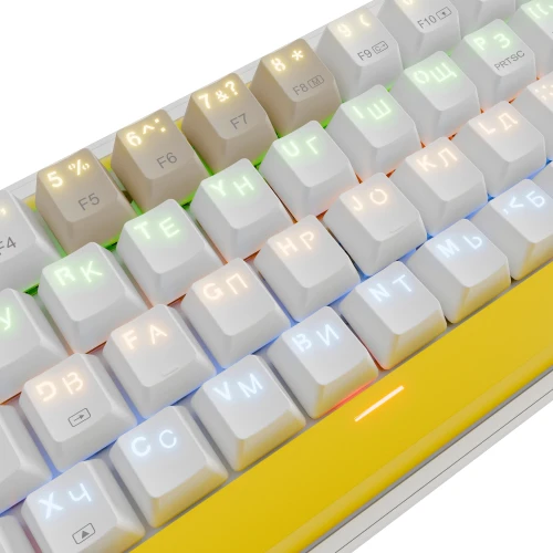 Клавиатура Redragon Fizz механическая белый USB Multimedia for gamer LED (72597) кабель 1.8м