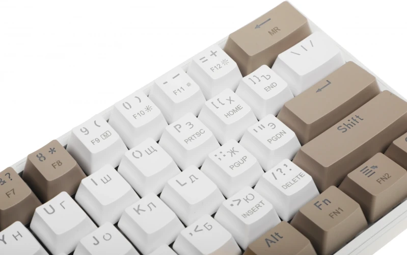 Клавиатура Redragon Fizz механическая белый USB Multimedia for gamer LED (72597) кабель 1.8м