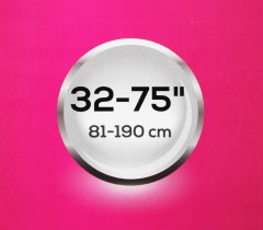 Кронштейн для телевизора Ultramounts UM908 черный 32"-75" макс.40кг настенный поворотно-выдвижной и наклонный