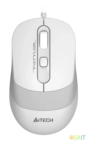 Мышь A4Tech Fstyler FM10 белый/серый оптическая 1600dpi USB 4but (FM10 WHITE)