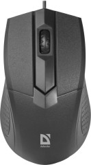 Мышь Defender Optimum MB-270 черный оптическая 1000dpi USB 2but (52270)