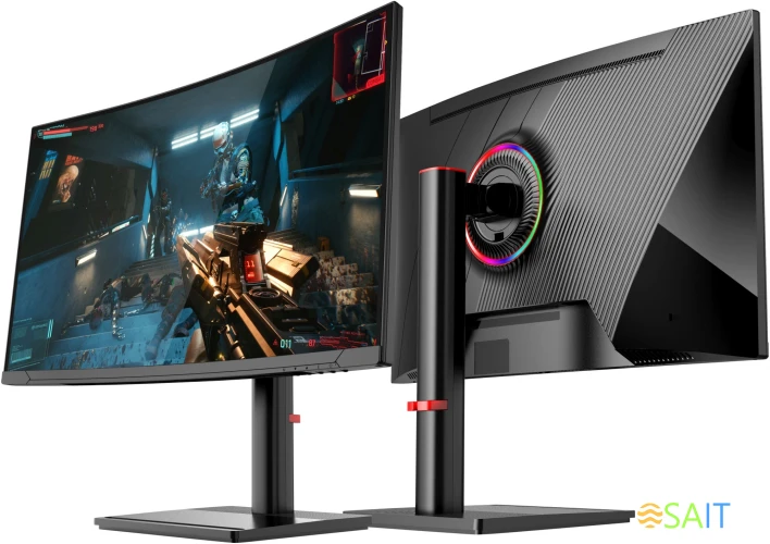 Монитор NPC 27" MD2719-B черный VA LED 1ms 16:9 HDMI M/M матовая HAS Piv 4000:1 250cd 178гр/178гр 1920x1080 240Hz G-Sync FreeSync DP FHD USB 5.5кг