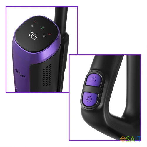 Пылесос моющий Kitfort КТ-5176 200Вт черный/фиолетовый