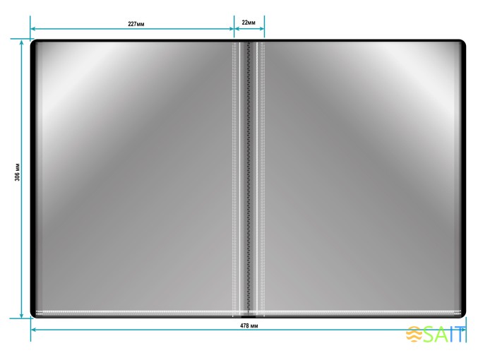 Папка с 40 прозр.вклад. Бюрократ -BPV40BLCK A4 пластик 0.65мм торц.карм с бум. встав черный