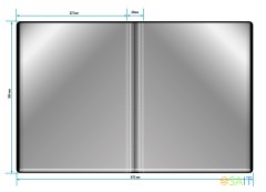 Папка с 40 прозр.вклад. Бюрократ -BPV40BLCK A4 пластик 0.65мм торц.карм с бум. встав черный
