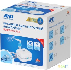 Ингалятор A&D CN-123 компрессорный стационарный белый